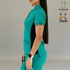 Filipina Médica para Mujer Modelo 930 Teal/Marino Superstretch