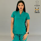 Filipina Médica para Mujer Modelo 930 Teal/Marino Superstretch