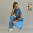 Pantalón 915 mujer plumbago - pijama quirúrgica mujer corte flare México