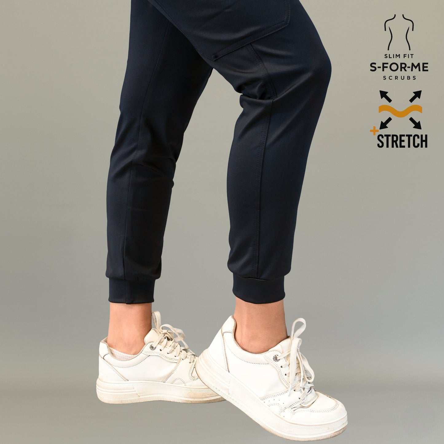 Jogger Est. 910 Quirúrgico Negro Mujer Super Stretch, Scrubs 910