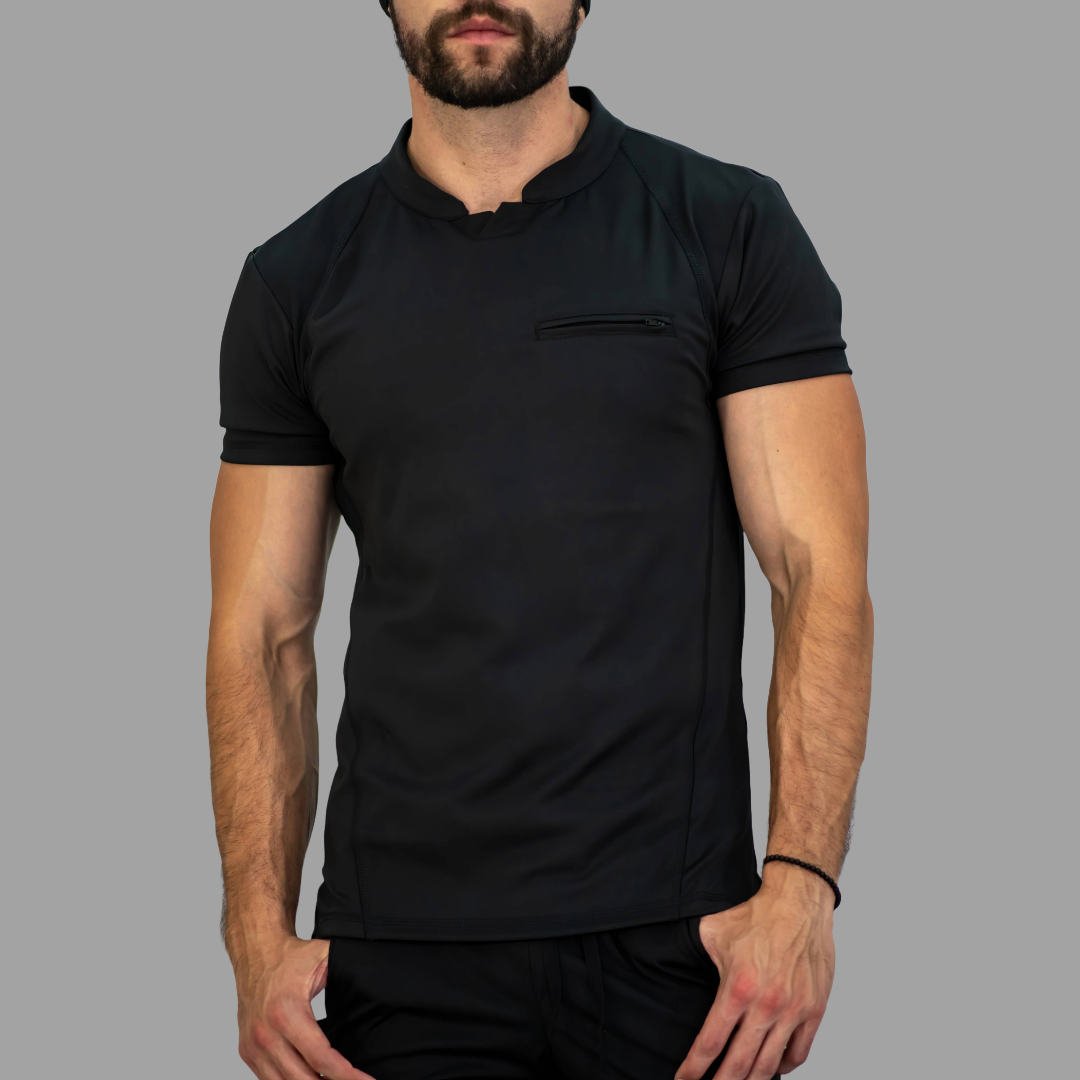 Conjunto Quirúrgico Negro para Hombre – Estilo 910 | Super Stretch Slim Fit