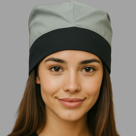 Gorro Quirúrgico Gris Stretch Unisex