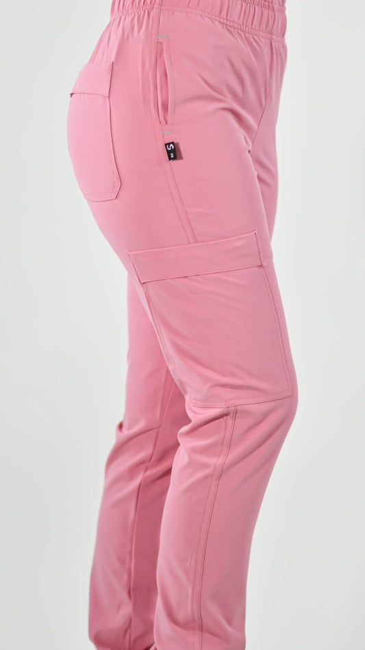 Jogger 6 bolsas Palo de rosa Dama F.W