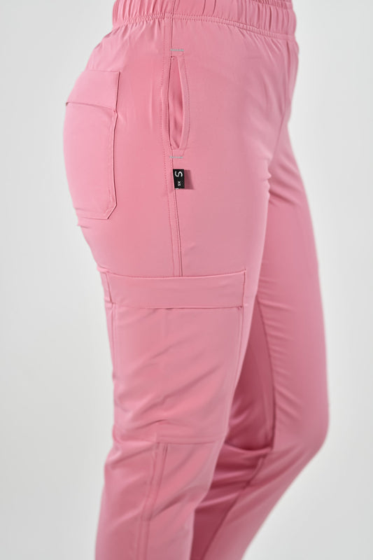 Jogger 6 bolsas Palo de rosa Dama F.W