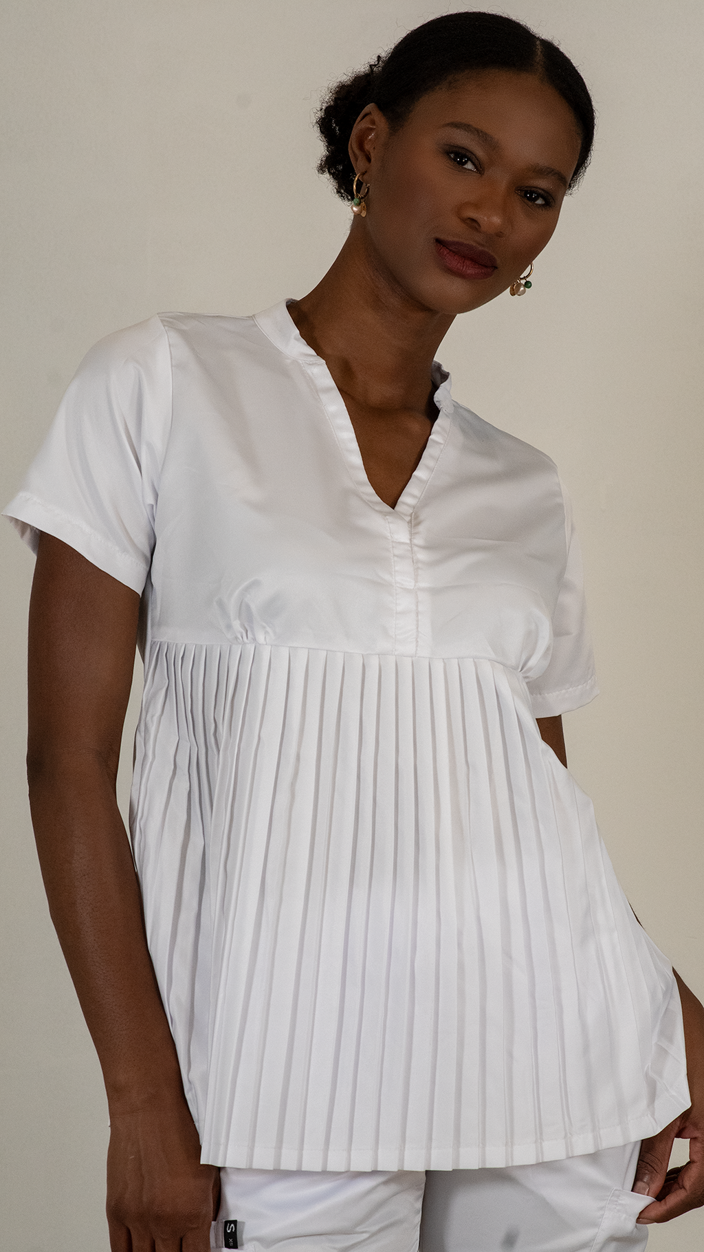 Filipina Clinica  Microfibra 705 Maternity Blanco Relajado unica