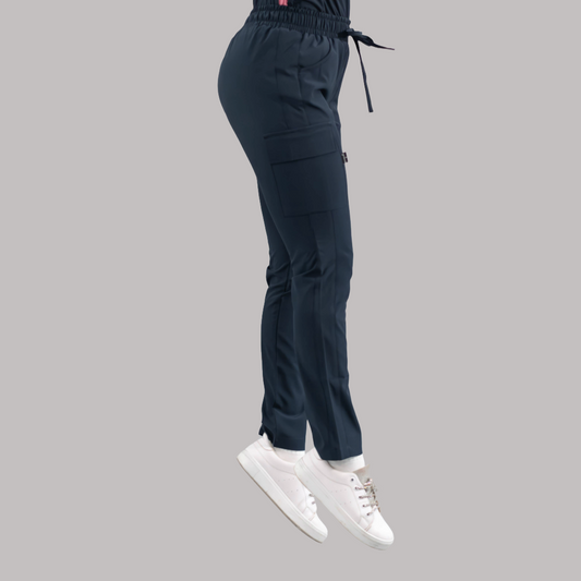 Pantalón Quirúrgico Skinny, Azul Mno F.W Mujer, Scrubs 520