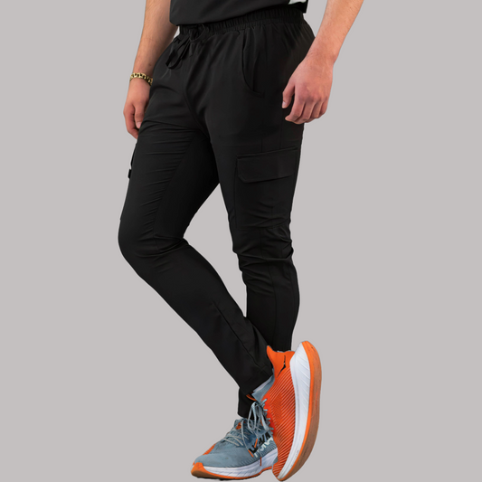 Pantalón Quirúrgico Skinny, Negro F.W Hombre, Scrubs 520