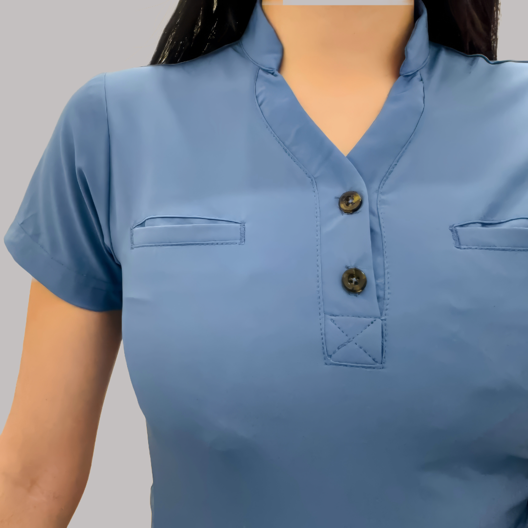 Filipina Quirúrgica Azul Plumbago, Scrubs 520