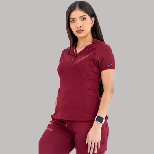 Filipina Quirúrgica Super Stretch Vino Mujer, Scrubs 905