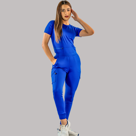 Jogger Quirurgico Mujer 901 Azul Rey Super Stretch