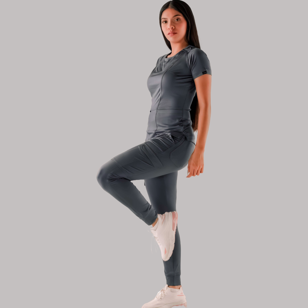 Filipina Quirurgica Mujer 901 Gris Oxford Super Stretch