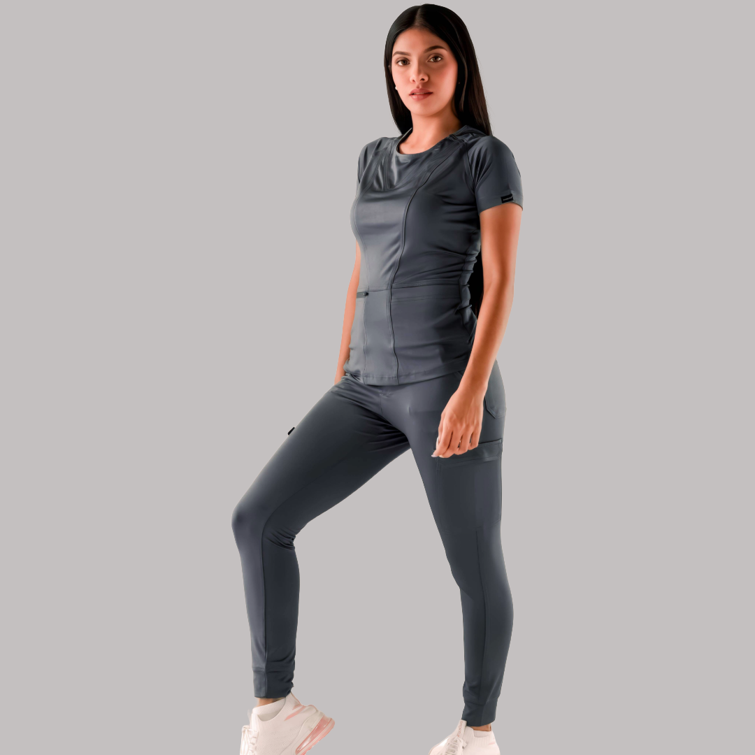 Filipina Quirurgica Mujer 901 Gris Oxford Super Stretch
