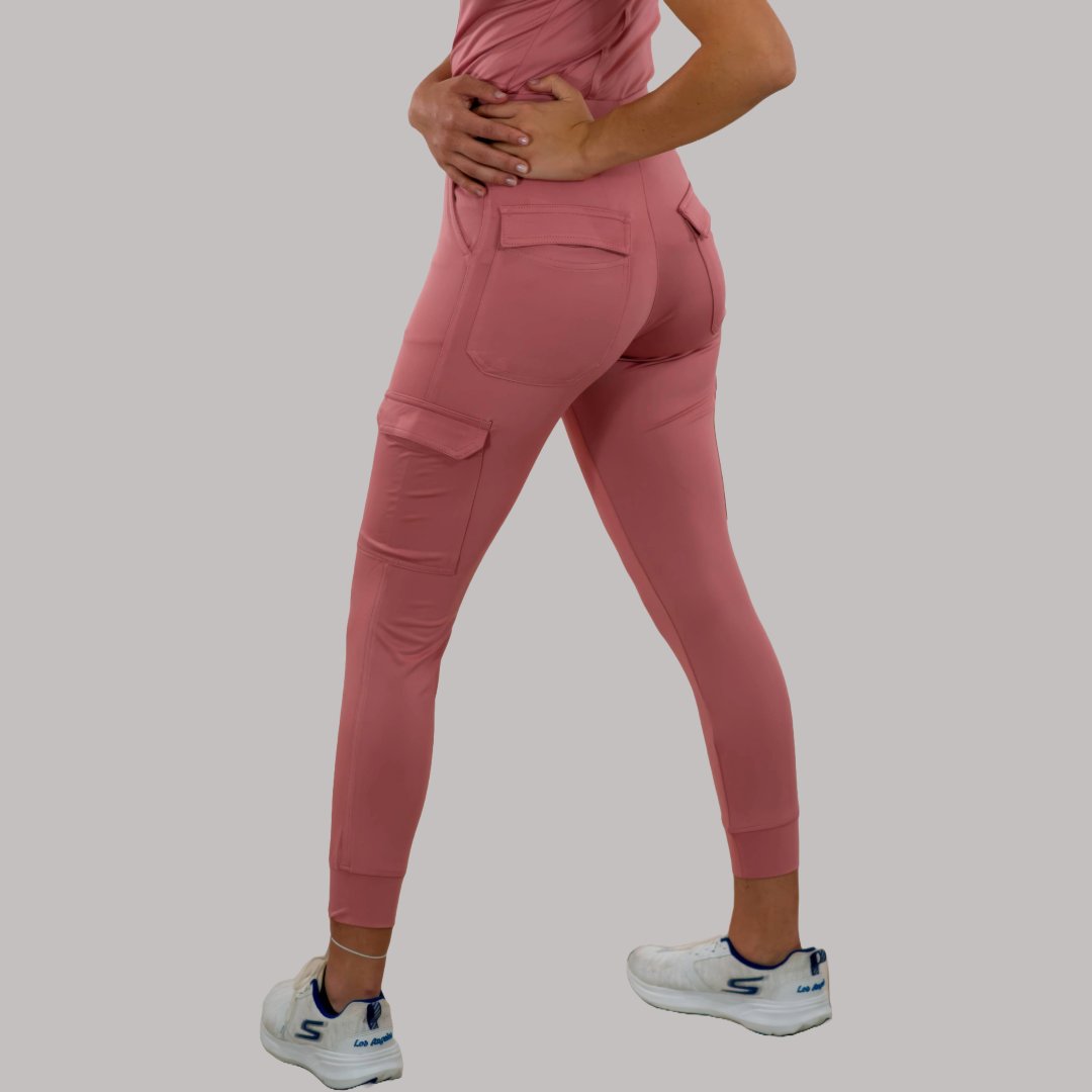Jogger 901 Quirúrgico Mujer Slim Fit Dark Pink, Super Stretch