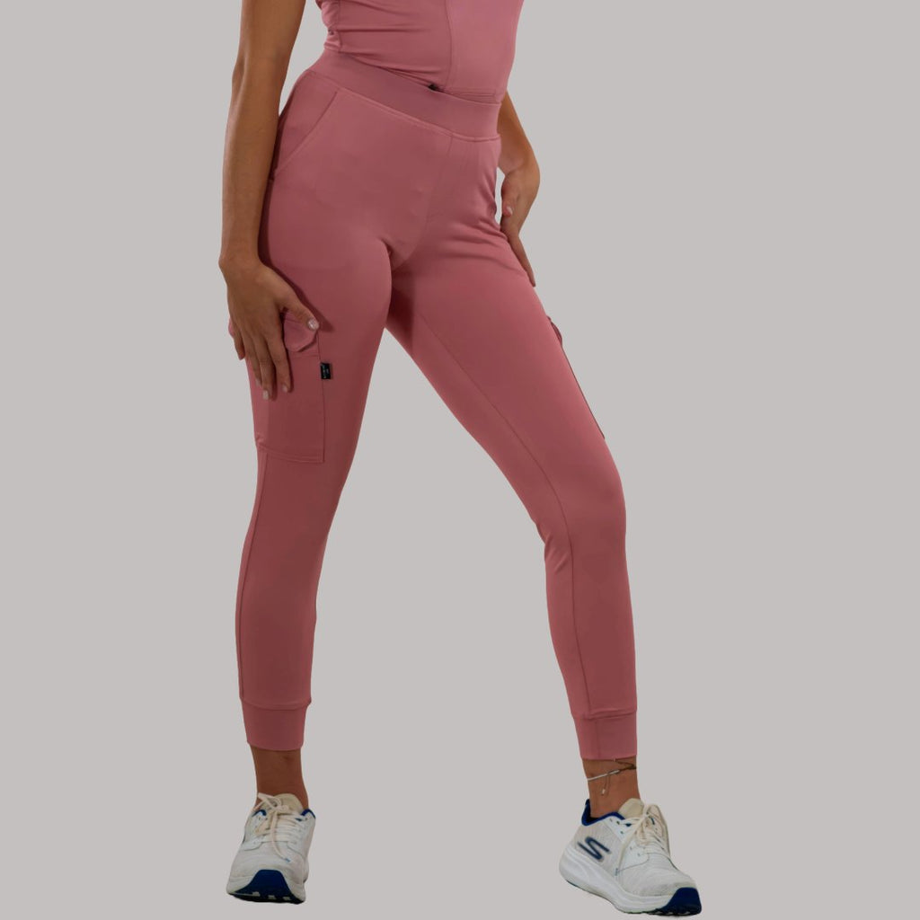 Jogger 901 Quirúrgico Mujer Slim Fit Dark Pink, Super Stretch