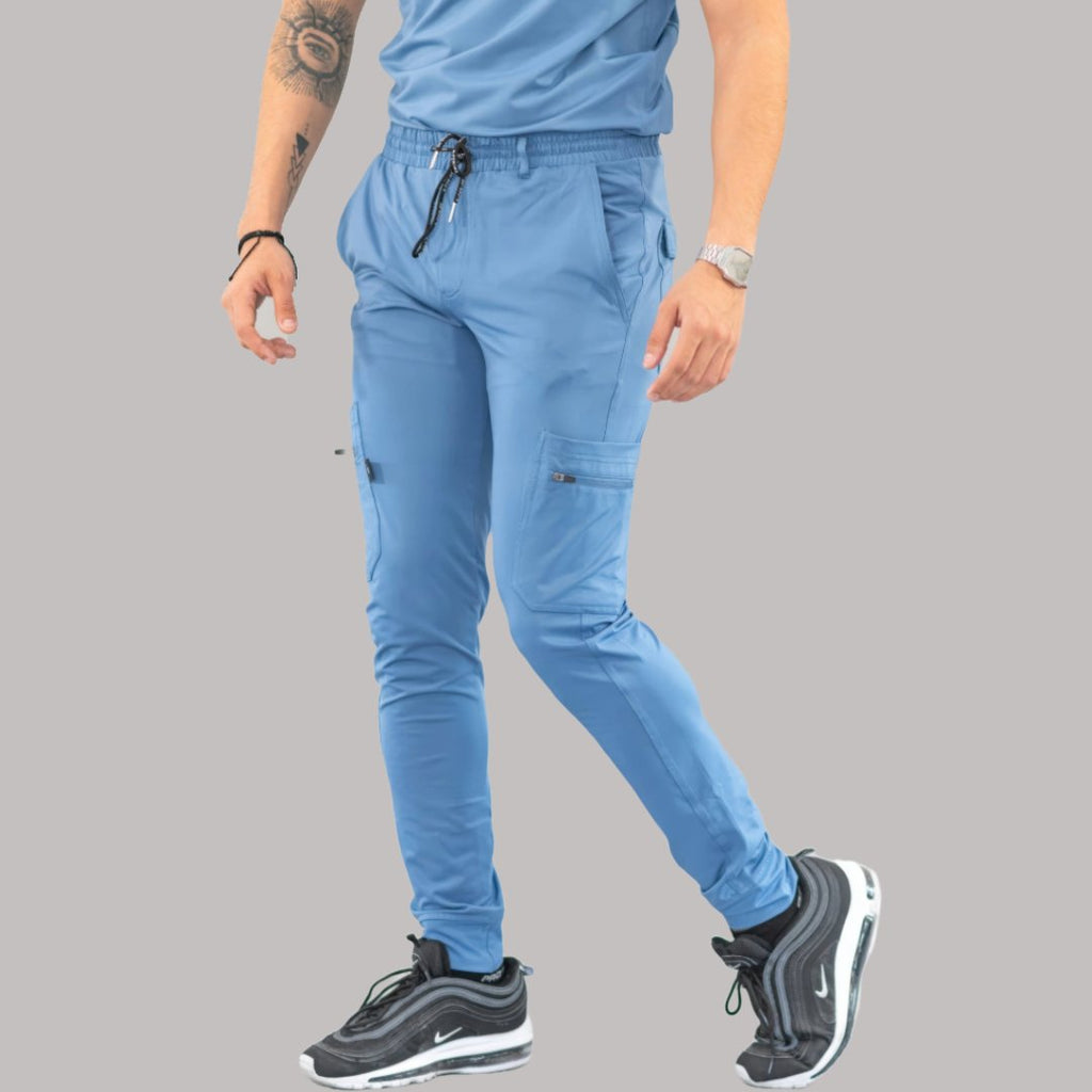 Pantalón Jogger Médico 901 Azul Aciano Super Stretch para Hombre
