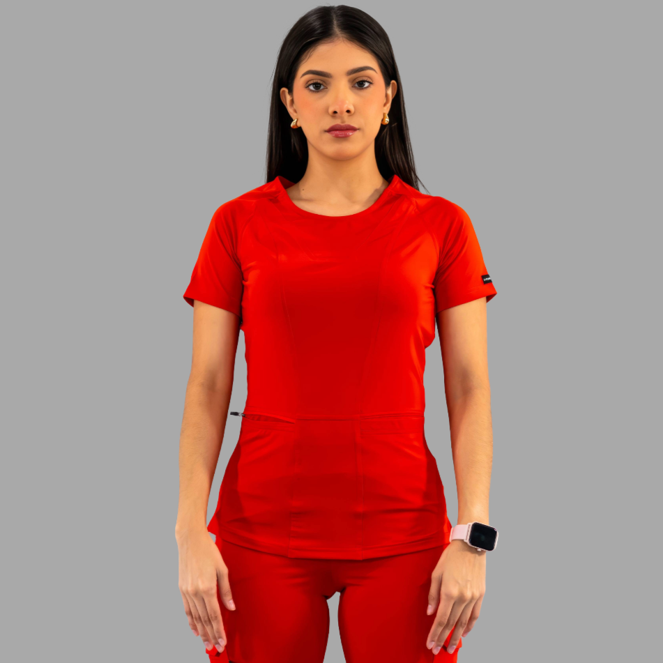 Filipina Quirúrgica Mujer 901 Rojo, Super Stretch