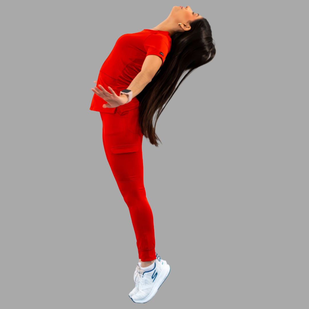 Filipina Quirúrgica Mujer 901 Rojo, Super Stretch