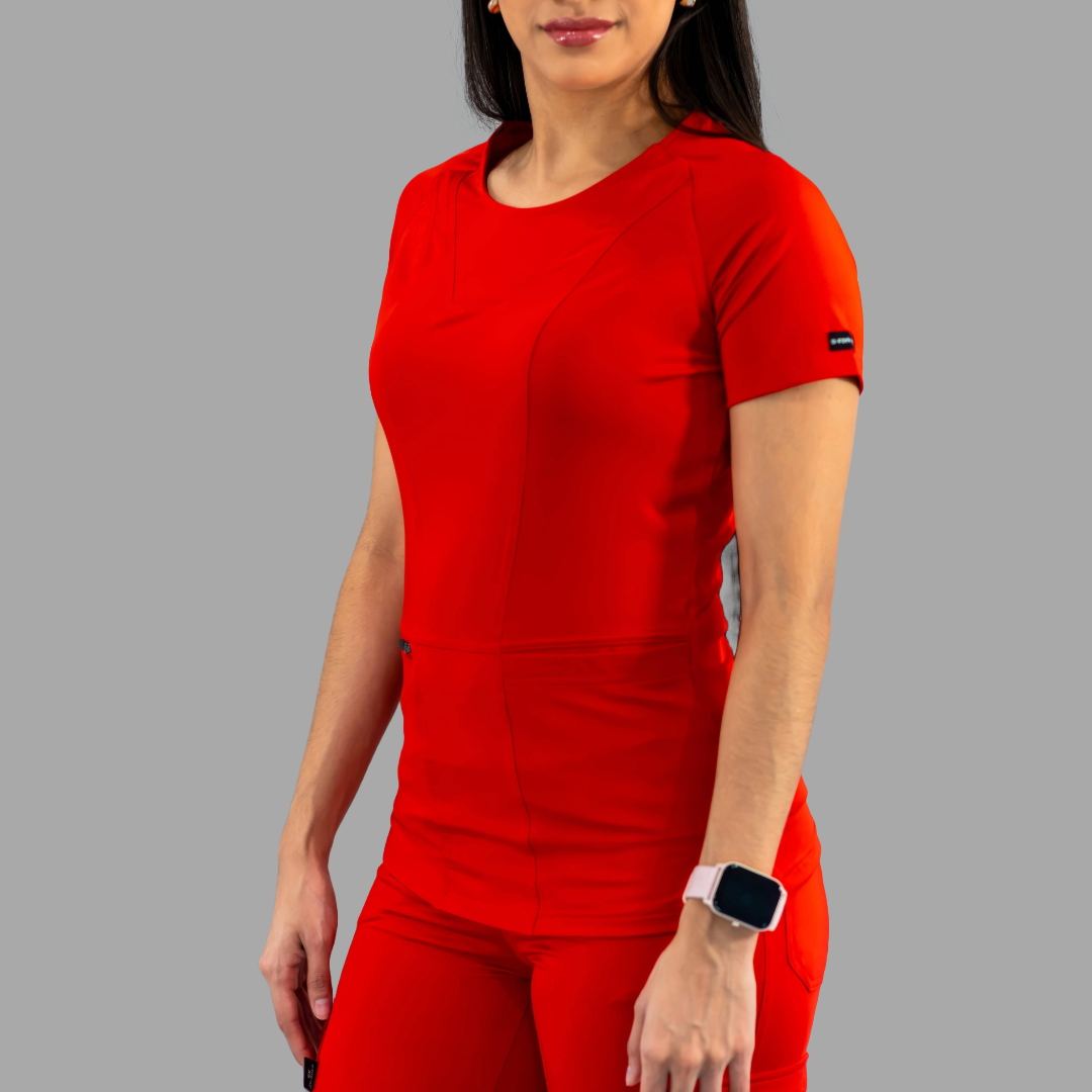 Filipina Quirúrgica Mujer 901 Rojo, Super Stretch