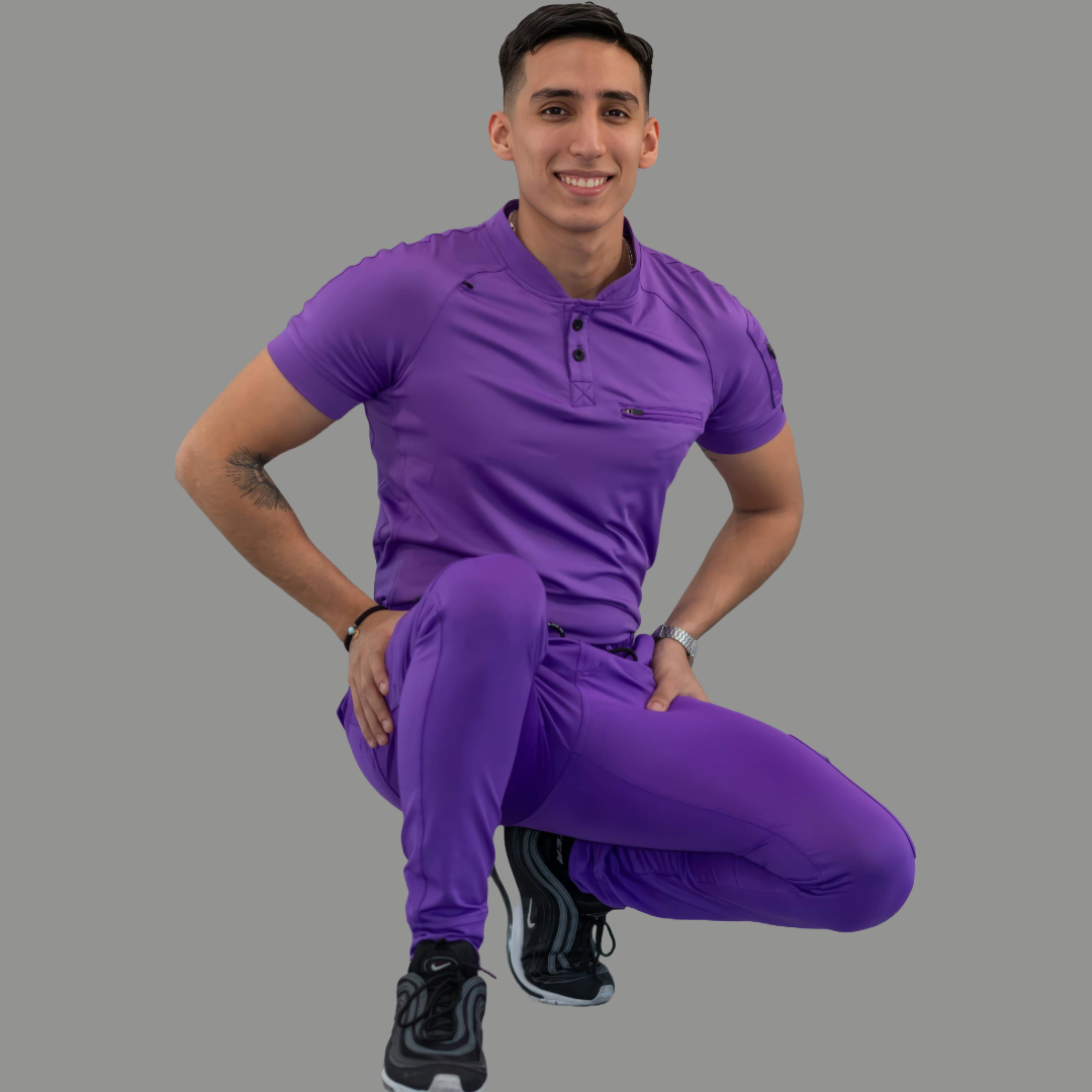Jogger Quirúrgico Hombre Morado, Scrubs 901