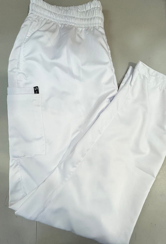 Pants hombre micorfibra white