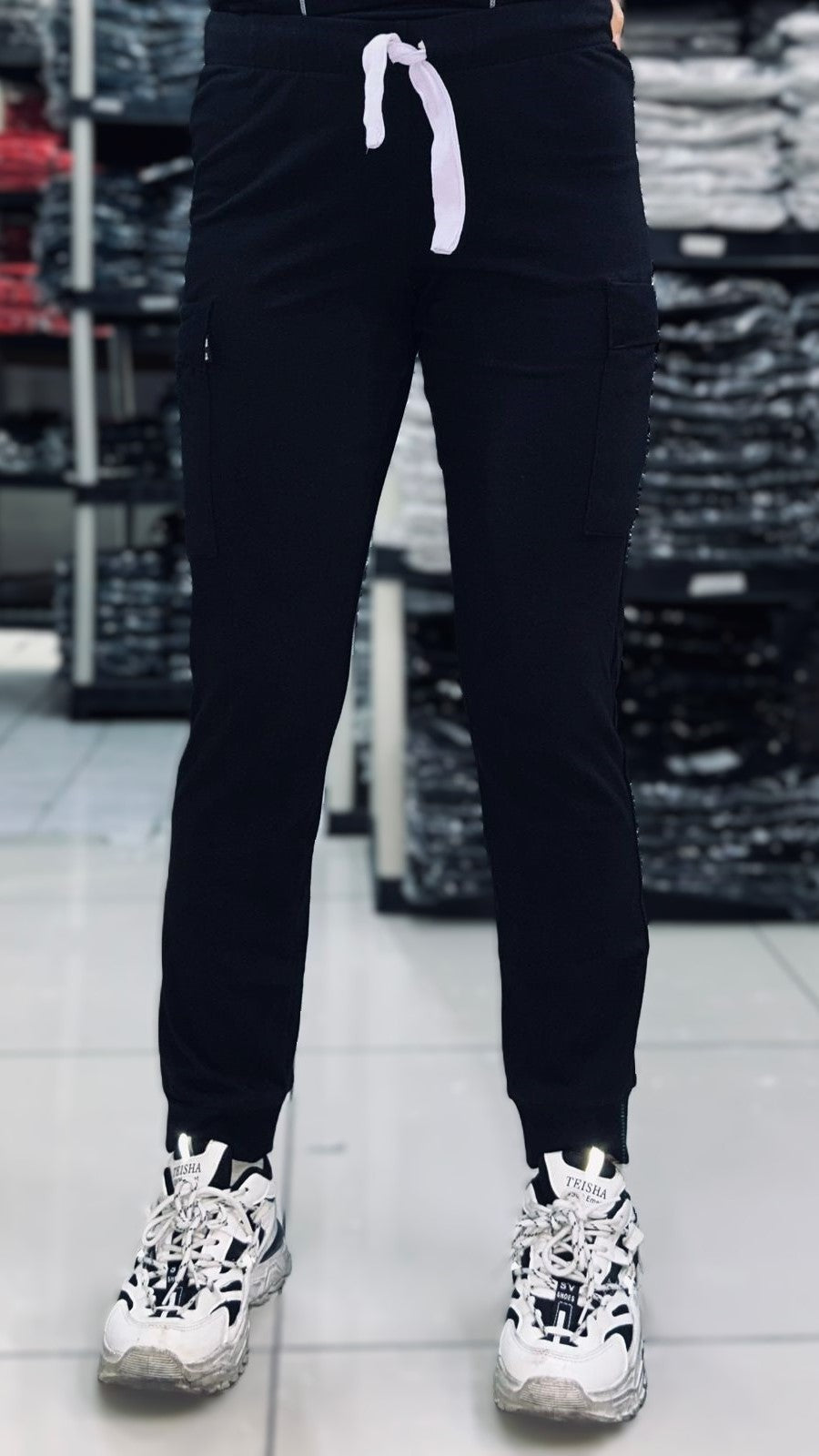 Jogger 100% Algodón negro petite