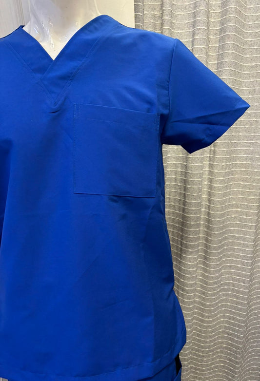 Filipina Quirúrgica 500 Unisex Basic Azul Rey Antifluido-cloro resistente Scrubs 500 FW