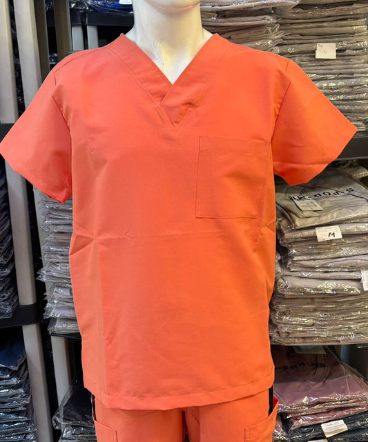 Filipina Quirúrgica 500 Unisex Basic Coral Antifluido-cloro resistente Scrubs 500 FW