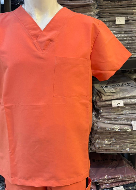Filipina Quirúrgica 500 Unisex Basic Coral Antifluido-cloro resistente Scrubs 500 FW