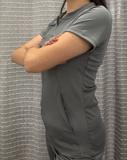 Filipina Quirúrgica 910 Gris Medio Mujer, Super Stretch, Scrubs 910