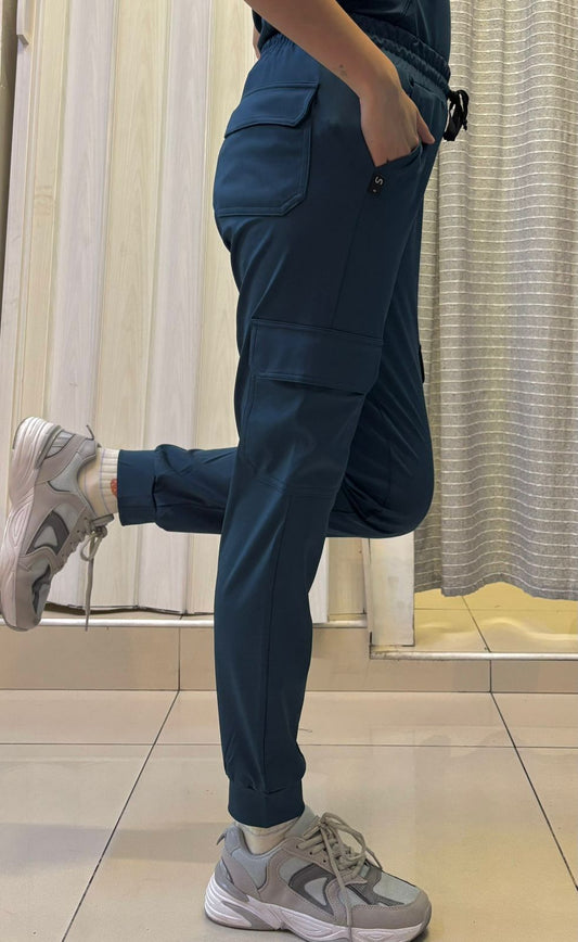 Jogger Quirúrgico 910, Azul Petroleo Mujer Super Stretch, Scrubs 910