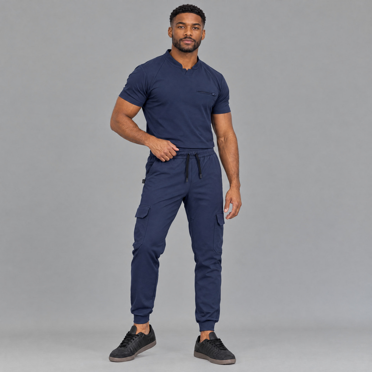 Jogger Est. 910 Quirúrgico Azul Marino Hombre Super Stretch, Scrubs Est. 910