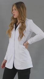 Bata Médica Alviero Mujer Blanca Antifluido