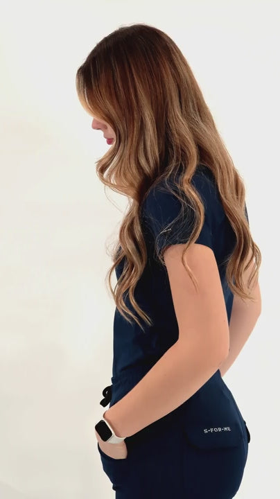 Filipina Quirúrgica Mujer Super Stretch Azul Marino, Scrubs 905