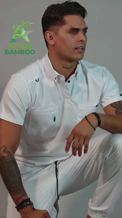 Filipina Blanca Bamboo Quirúrgica Hombre S-FOR-ME 510 - Tela Bambú 160g