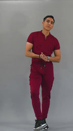 Jogger Quirúrgico Vino Hombre Super Stretch, Scrubs 920