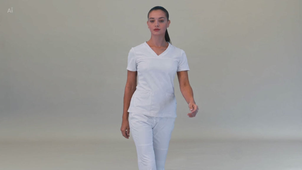 Pantalón Mujer 530 Quirúrgico Blanco Relaxed, Scrubs 530
