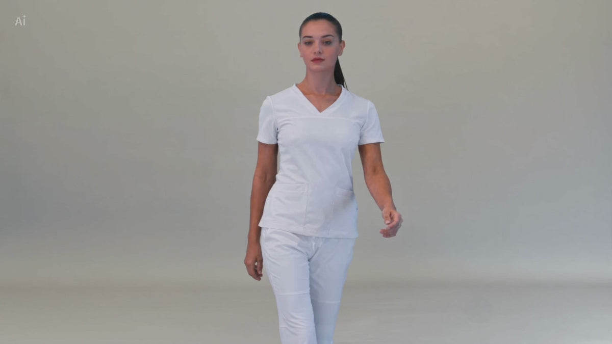 Pantalón Mujer 530 Quirúrgico Blanco Relaxed, Scrubs 530